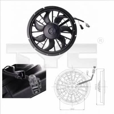 TYC 838-0002 Hub, engine cooling fan wheel 8380002