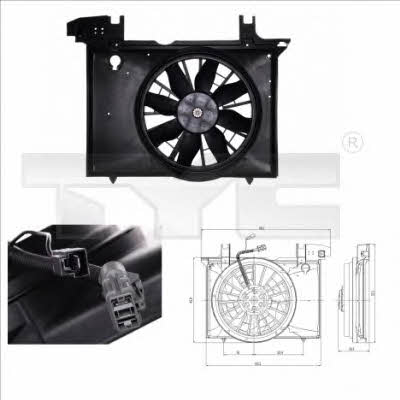 TYC 838-0005 Hub, engine cooling fan wheel 8380005