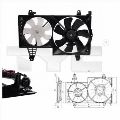 TYC 838-0006 Hub, engine cooling fan wheel 8380006
