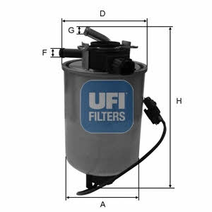 Ufi 24.018.01 Fuel filter 2401801