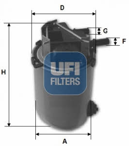 Ufi 24.061.01 Fuel filter 2406101