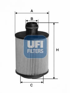 Ufi 25.112.00 Oil Filter 2511200