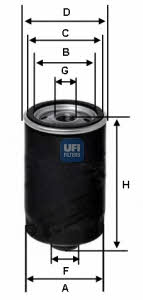 Ufi 23.104.00 Oil Filter 2310400