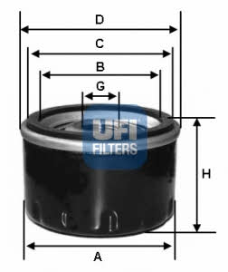 Ufi 23.132.00 Oil Filter 2313200