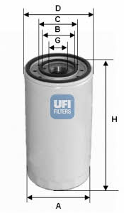 Ufi 23.302.00 Oil Filter 2330200