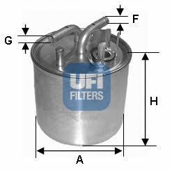 Ufi 24.002.00 Fuel filter 2400200