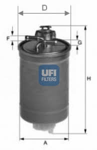 Ufi 24.003.00 Fuel filter 2400300