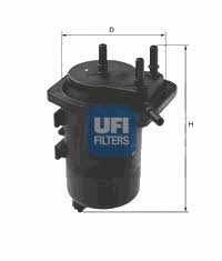 Ufi 24.014.00 Fuel filter 2401400