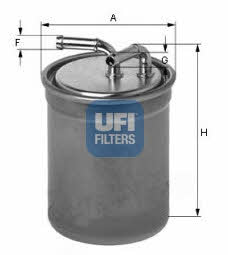 Ufi 24.016.00 Fuel filter 2401600
