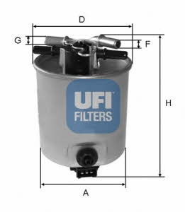 Ufi 24.025.01 Fuel filter 2402501