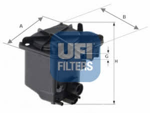Ufi 24.027.00 Fuel filter 2402700