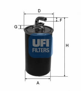 Ufi 24.030.00 Fuel filter 2403000