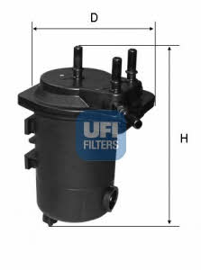 Ufi 24.050.00 Fuel filter 2405000