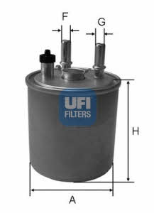 Ufi 24.073.00 Fuel filter 2407300