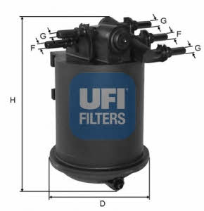 Ufi 24.086.00 Fuel filter 2408600
