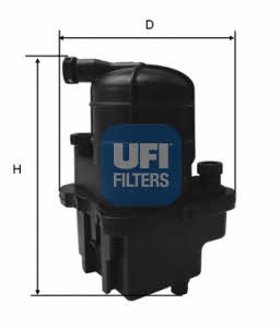 Ufi 24.087.00 Fuel filter 2408700