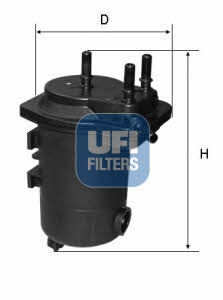 Ufi 24.098.00 Fuel filter 2409800