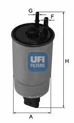 Ufi 24.110.00 Fuel filter 2411000