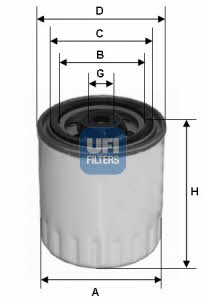 Ufi 24.321.00 Fuel filter 2432100