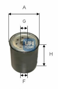 Ufi 24.331.00 Fuel filter 2433100