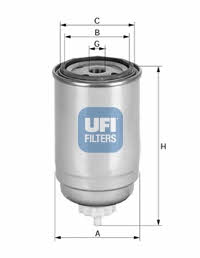 Ufi 24.333.00 Fuel filter 2433300