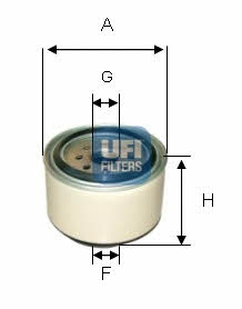 Ufi 24.338.00 Fuel filter 2433800