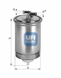 Ufi 24.365.00 Fuel filter 2436500