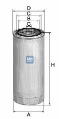 Ufi 24.372.00 Fuel filter 2437200