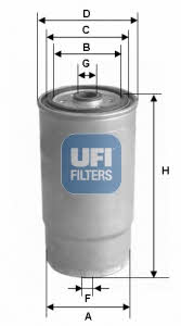 Ufi 24.379.00 Fuel filter 2437900