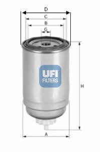 Ufi 24.399.00 Fuel filter 2439900