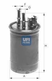 Ufi 24.409.00 Fuel filter 2440900
