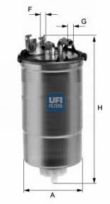 Ufi 24.428.00 Fuel filter 2442800