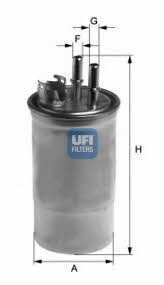 Ufi 24.433.00 Fuel filter 2443300