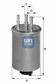 Ufi 24.445.00 Fuel filter 2444500