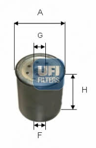 Ufi 24.461.00 Fuel filter 2446100