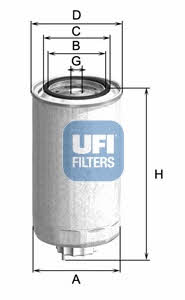 Ufi 24.999.01 Fuel filter 2499901