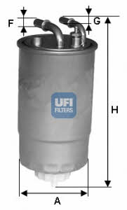 Ufi 24.ONE.02 Fuel filter 24ONE02