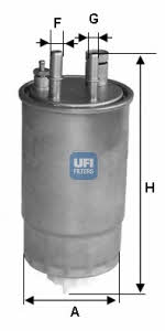 Ufi 24.ONE.03 Fuel filter 24ONE03