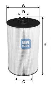 Ufi 25.007.00 Oil Filter 2500700