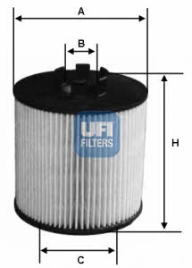 Ufi 25.012.00 Oil Filter 2501200