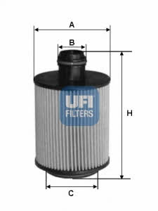 Oil Filter Ufi 25.061.00