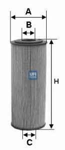 Ufi 25.095.00 Oil Filter 2509500