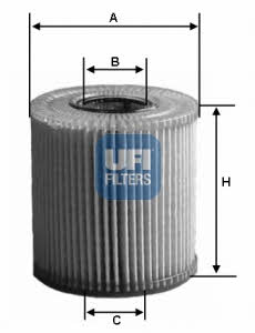 Oil Filter Ufi 25.106.00