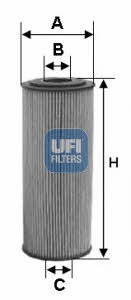 Ufi 25.154.00 Oil Filter 2515400