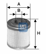 Ufi 25.547.00 Oil Filter 2554700