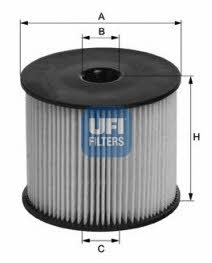 Ufi 26.003.00 Fuel filter 2600300