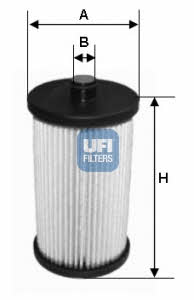 Ufi 26.012.00 Fuel filter 2601200