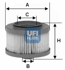 Ufi 26.013.00 Fuel filter 2601300