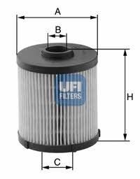 Ufi 26.020.00 Fuel filter 2602000