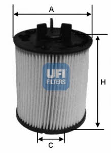 Ufi 26.023.00 Fuel filter 2602300